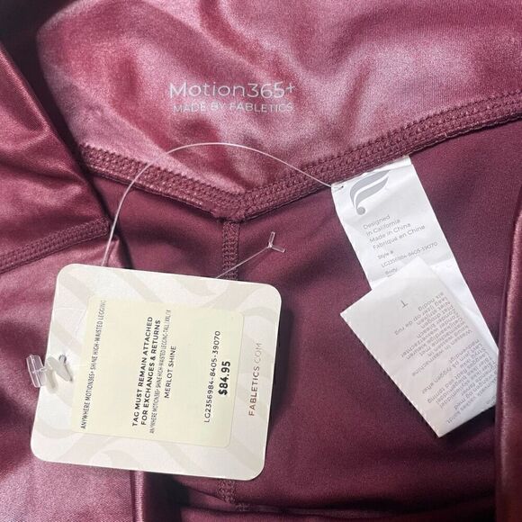 Fabletics Anywhere Motion 365+ Shine High Waisted Leggings Top Size XXL Tall - Picture 8 of 16